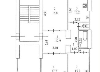 Продаю трехкомнатную квартиру, 78.9 м2, Отрадное, Невская улица, 3