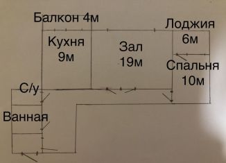 Продам 2-ком. квартиру, 54.3 м2, Краснодар, улица Энергетиков, 10, улица Энергетиков