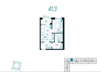 Продажа 1-комнатной квартиры, 47.3 м2, Тула, улица Михеева, 9, Центральный территориальный округ
