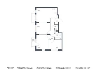 Продается трехкомнатная квартира, 70.5 м2, Виллозское городское поселение