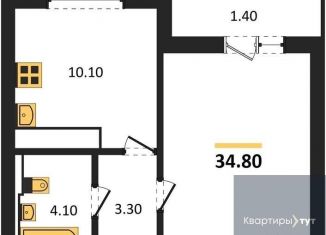 Продажа 1-комнатной квартиры, 34.8 м2, Воронеж