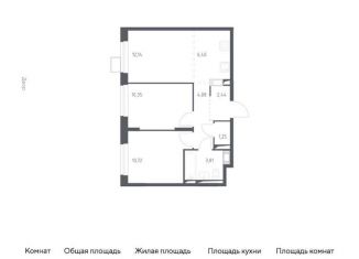 Продам 3-ком. квартиру, 51.2 м2, Видное, Советская площадь