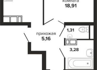 Продажа 2-ком. квартиры, 54.5 м2, Краснодар, Российская улица, 257/7лит1