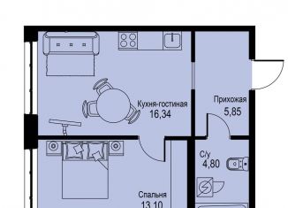 Продается однокомнатная квартира, 40.1 м2, Кудрово, проспект Строителей, 3
