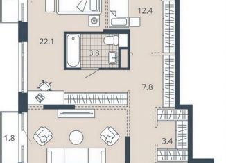 Продажа двухкомнатной квартиры, 94.9 м2, Пензенская область
