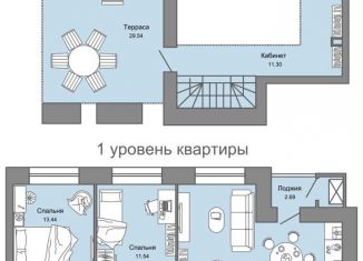 Продается 3-ком. квартира, 90 м2, Ульяновск, ЖК Дивный Сад, жилой комплекс Дивный Сад, 9