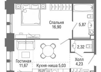 Продается 1-комнатная квартира, 45.7 м2, Москва, Ильменский проезд, 14к1, ЖК Селигер Сити