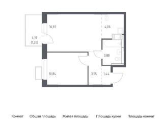 Продается 1-комнатная квартира, 41.8 м2, поселение Рязановское, ЖК Алхимово, жилой комплекс Алхимово, 15