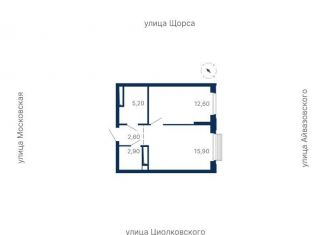 Продам однокомнатную квартиру, 39.2 м2, Екатеринбург, ЖК Парк Столиц