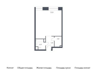 Продажа квартиры студии, 48.3 м2, Москва, Стремянный переулок, 2