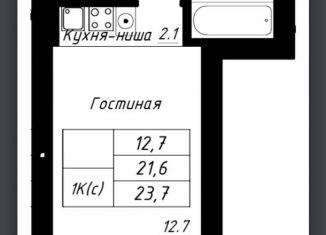 Продаю квартиру студию, 23.7 м2, Барнаул, Индустриальный район