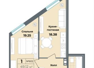 Продаю 1-комнатную квартиру, 50.5 м2, Санкт-Петербург, муниципальный округ Владимирский