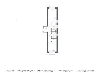 Продам 2-комнатную квартиру, 46.7 м2, Балашиха, жилой квартал Новоград Павлино, к7