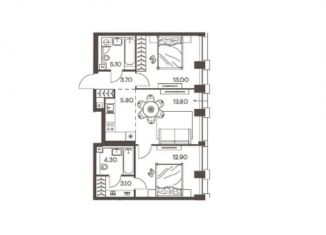 Продается 2-ком. квартира, 60 м2, Санкт-Петербург, ЖК Я – Романтик, бульвар Александра Грина