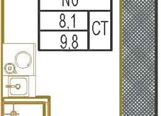 Продам квартиру студию, 10.3 м2, Санкт-Петербург, Псковская улица, 1/13, Псковская улица