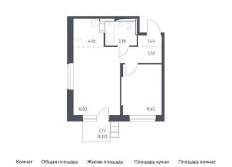 Продается 1-комнатная квартира, 41.2 м2, Москва, жилой комплекс Алхимово, к11