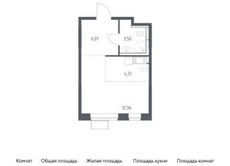 Квартира на продажу студия, 27 м2, поселение Рязановское, ЖК Алхимово, жилой комплекс Алхимово, 16