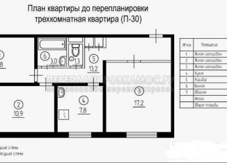 3-ком. квартира на продажу, 63.9 м2, Москва, улица Конёнкова, район Бибирево