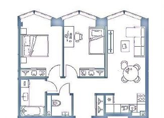 Продам 3-комнатную квартиру, 68.4 м2, Москва, улица Сергея Макеева, 9к2, ЖК Редсайд