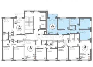 Продается 2-комнатная квартира, 67.8 м2, Челябинск, ЖК Ньютон