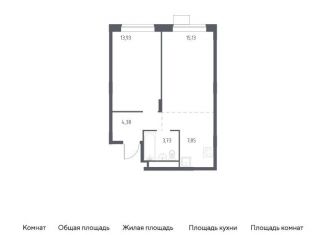 Продаю двухкомнатную квартиру, 45 м2, Московская область