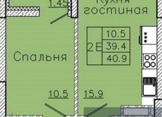 Продажа однокомнатной квартиры, 38.3 м2, Воронеж, улица Фёдора Тютчева, 93/4, ЖК Микрорайон Боровое