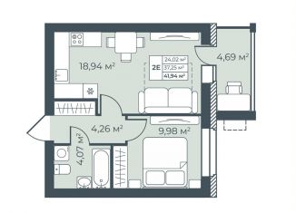 Продажа 2-ком. квартиры, 41.9 м2, Богучар