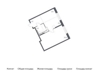 Продается однокомнатная квартира, 43 м2, Московская область