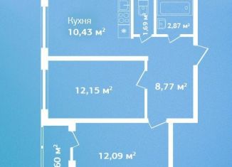 Продается 2-ком. квартира, 49.6 м2, Ленинградская область
