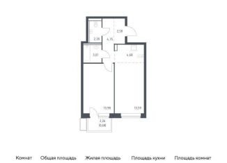 Продается однокомнатная квартира, 45 м2, посёлок Жилино-1, жилой комплекс Егорово Парк, к3.2, ЖК Егорово Парк