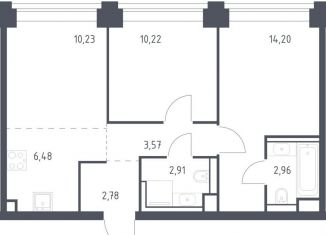 3-ком. квартира на продажу, 53.4 м2, Москва, метро Минская