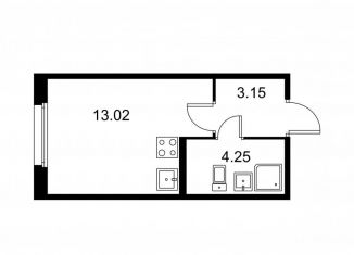 Квартира на продажу студия, 20.4 м2, Колпино