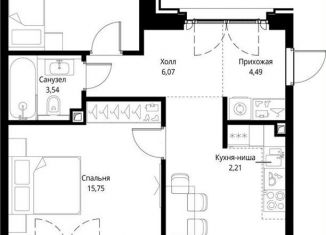 2-комнатная квартира на продажу, 68.8 м2, Москва, Проектируемый проезд № 4089, ЖК Сити Бэй