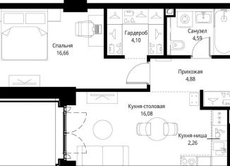 Продам 1-комнатную квартиру, 48.6 м2, Москва, СЗАО, Проектируемый проезд № 4089