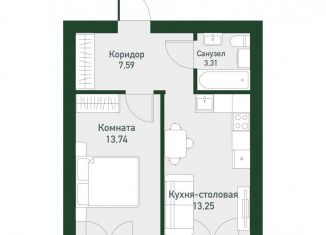 Продается 1-ком. квартира, 37.9 м2, Екатеринбург