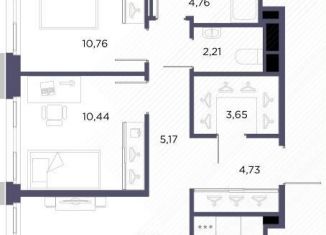 Продажа двухкомнатной квартиры, 61.9 м2, Санкт-Петербург, Лисичанская улица, 22, Лисичанская улица