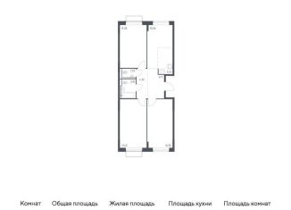 Продажа трехкомнатной квартиры, 80.6 м2, Москва