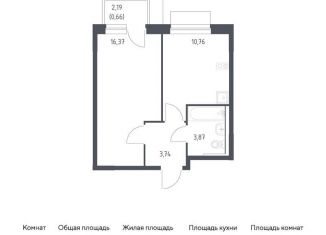 1-комнатная квартира на продажу, 35.4 м2, поселение Кокошкино, жилой комплекс Новое Внуково, к30