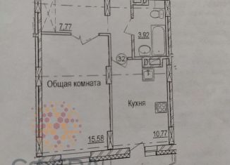 Продается 1-комнатная квартира, 38 м2, Новосибирская область, улица Авиастроителей, 19