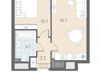 Продается 1-ком. квартира, 34.2 м2, Санкт-Петербург, метро Ладожская