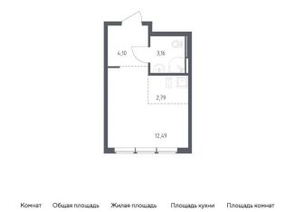 Продается квартира студия, 22.5 м2, село Остафьево, жилой комплекс Остафьево, к21