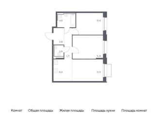 Продам 2-комнатную квартиру, 64.1 м2, Москва, метро Зябликово