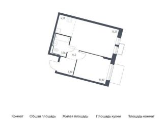 Продается 1-комнатная квартира, 40.8 м2, Москва, Молжаниновский район