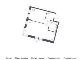 Продажа однокомнатной квартиры, 40.8 м2, Москва, Молжаниновский район