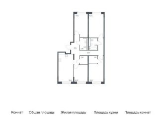Четырехкомнатная квартира на продажу, 100.1 м2, Москва