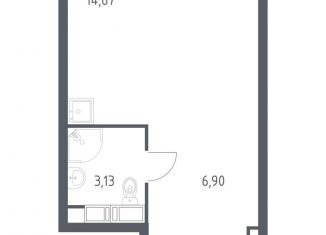 Продается квартира студия, 24.7 м2, Москва, район Марьина Роща, Октябрьская улица, 98