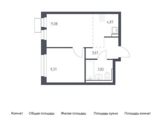 Продаю однокомнатную квартиру, 32.8 м2, Московская область, жилой комплекс Квартал Ивакино, к2