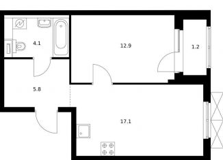 Продается однокомнатная квартира, 41.4 м2, Екатеринбург, метро Геологическая, жилой комплекс Исеть Парк, 4