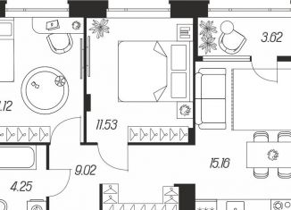 Продается двухкомнатная квартира, 54.7 м2, Тула, Зареченский территориальный округ