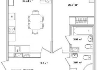 Продается 2-комнатная квартира, 84 м2, Санкт-Петербург, Белоостровская улица, 10к2, метро Выборгская